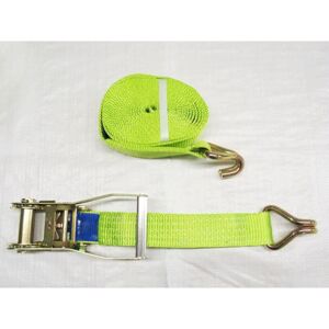 Securefix Direct - Ratchet Strap Hi Vis 5 Ton 50MM 12M x1 (Lashing Tie Down Claw j Hook Lorry Cargo)