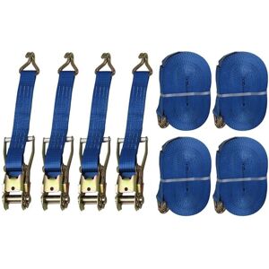 Securefix Direct - Ratchet Straps 5 Ton 50MM 25M x4 (Lashing Tie Down Claw j Hook Lorry Cargo)