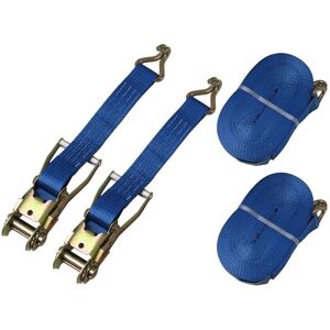 SECUREFIX DIRECT Ratchet Straps 5 Ton 50MM 8M x2 (Lashing Tie Down Claw J Hook Lorry Cargo)