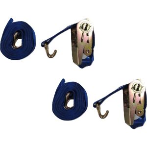 Securefix Direct - Ratchet Tie Down Straps 35MM 3T 6M X2 (Heavy Duty Cargo Trailer Lashing Ton j Hook)