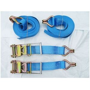 Securefix Direct - Ratchet Tie Down Straps 75MM 10T 12M X2 (Heavy Duty Lashing Ton Claw j Hook)