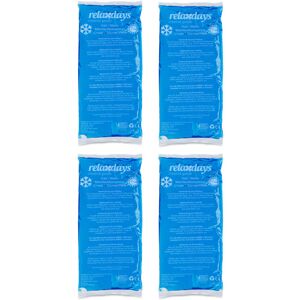 RELAXDAYS 20 x cooling pads, hot/cold compresses, 12 x 29 cm, first aid, reusable gel packs, blue, set