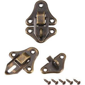ZVD Retro Style Decorative Latch Jewelery Box Catch Screw 2pc
