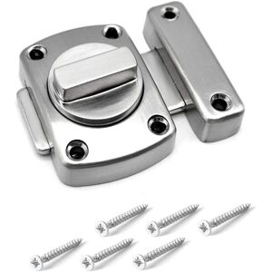ZVD - Revolving Latch Latch/Door Latch/Latch Latch/Garden Gate Latch/Stainless Steel Brushed Finish/Applicable to Various Doors-Silver