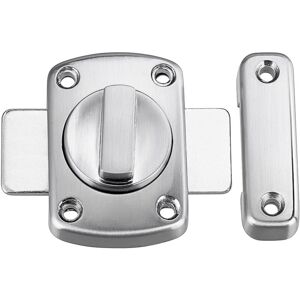 ZVD - Rotary Door Latch Lock with Six Bolts, Door/Window Latch (Silver White)