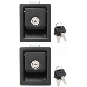 Tlily - rv Car Paddle Entry Door Lock Latch Handle Knob Camper-Trailer Pull Type Panel Door Lock X2 I257999