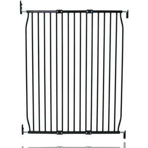 Safetots - Extra Tall Eco Screw Fit Baby Gate, Black, 100cm - 110cm, Extra Tall Gate 100cm in Height, Stair Gate for Baby