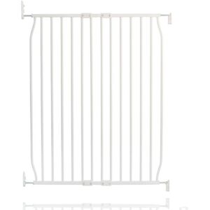 Safetots - Extra Tall Eco Screw Fit Baby Gate, White, 80cm - 90cm, Extra Tall Gate 100cm in Height, Stair Gate for Baby