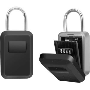 Tinor - Secure Key Box with 4 Digit Combination Code, Wall Mounted Key Safe Zinc Alloy Waterproof Key Box for Home, Office and Garage