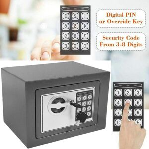 Dayplus - Security Electronic Digital Safe Box Password Case 4.6L Electronic Password Security Safe Money Cash Deposit Box Safety