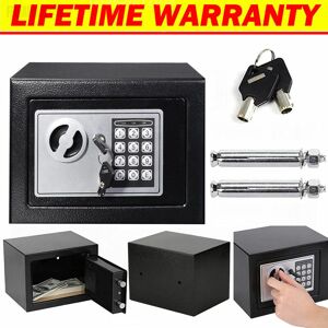 Briefness - Security Safe Cash Box,WASJOYE Cabinet Safe with Double Digital Keypad Safety Key Lock for Home Business Office Money Document Jewelry
