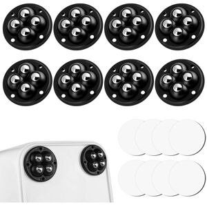 CSPARKV Self Adhesive, 8 Pieces Ball Caster, Mini 360 Degree Caster, Self Adhesive Ball Casters, Mini Universal Casters, for Furniture, for Storage Boxes,