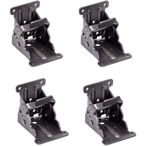ZVD Self-locking hinges, folding support bracket, leg fittings and corner brace, for folding legs, folding workbench, (2 sets)