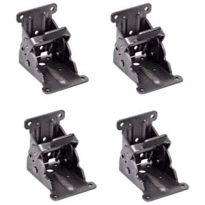Mumu - Self-locking hinges, folding support bracket, leg fittings and corner brace, for folding legs, folding workbench, (2 sets)