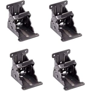 Linghhang - 4 self-locking hinges, folding support brackets and gussets for folding legs folding bench