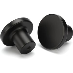 Longziming - Set of 10 Black Cabinet Knobs Black Furniture Handles Kitchen Knobs Aluminum Alloy Door Knob Cabinet Door Knobs Black