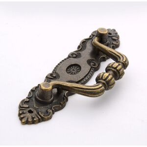 Gotrays - Set of 2 Antique Zinc Drawer Handles, Vintage Style Zinc Alloy Drawer Handles, Classic Bronze Vintage Drawer Handles, Used in Cabinet Door,