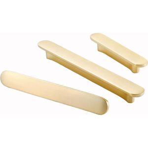 HÉLOISE Set of 2 Hole Centers 2.5'' (64mm) Kitchen Drawer Pull Pull Handle Modern Zinc Alloy Brass Hardware Brushed Gold for Cabinet Bathroom