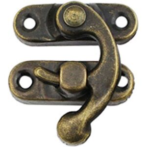 ZVD - Set of 20 Antique Bronze Color Latch Hasps with Right Hand Swivel Arm