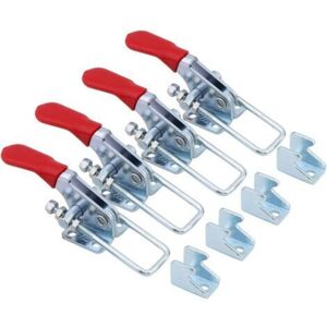 Gotrays - Set of 4 Latch Type Toggle Clamps - Holding Capacity: 163 kg - GH-40323 - U-Shaped