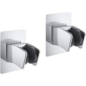 ZVD - Shower Head Holder, Hand Shower Holder, 2PCS Adjustable Self Adhesive Wall Mounted Shower Holder Without Drilling