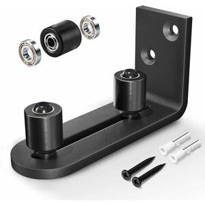 YMYNY Sliding Barn Door Bottom Guide Adjustable Ball Bearing Wall Mount System Flush Flat Bottom Design loy