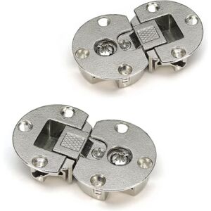 Sollbry - 2Pcs Cabinet Door Hinges, for Cabinet Doors, Bookcases Kitchen Cabinet Door Supplies