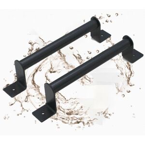 Sollbry - 2PCS Sliding Door Handles, Heavy Duty Barn Door Handle, Black Pull Handle, Carbon Steel Door Pull Handle for Cabinet, Cupboard (229mm)