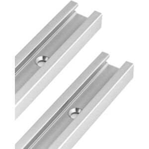300mm T-Track T-Slot Aluminum T-Track Miter Track for Table Saw, Router and Woodworking Tools, 19 x 10mm, 2Pcs - Sollbry