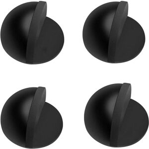 Sollbry - Door Stops, Stainless Steel Door Stop, 4 Pack Door Stops and Bumpers with Rubber Sole, Adhesive Door Block to Protect Doors, Walls and