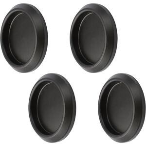 Sollbry Pack Self Adhesive Cabinet Door Handles Stainless Steel - Recessed Kitchen Cupboard Handles - Invisible Door Handle, Matte Black