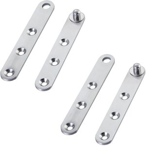 Sollbry - Pivot Door Hinges - 2 Pairs 360 Degree Pivot Hinges Stainless Steel Furniture Hinges Swing Door Hinges for Cabinet Door, Shoe Cabinet Door