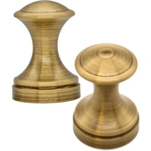 Sollbry - Set of 2 Solid Brass Wall Hooks - Classic Design - Bronze