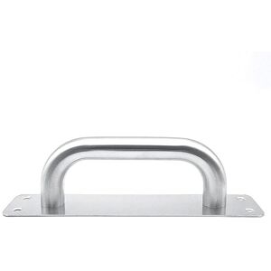 Sollbry - Sliding Door Handle, Stainless Steel Door Handles with Back Plate, Heavy Duty for Closet, Toilet, Garage Door, Garden Shed (200 x 45mm)