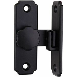 Sollbry - Small 90 Degree Sliding Door Lock for Interior Doors Vintage Double Opening Door Latch for Kitchen, Bedroom, Study Room, Bathroom, Wardrobe