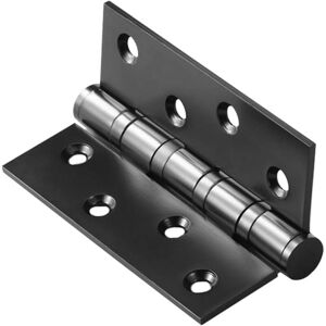 Sollbry Stainless Steel Hinge Door Hinge 102x76 mm, Exterior Wooden Door Hinges Cupboard Ball Bearing, 1 Pair (2 Pieces)