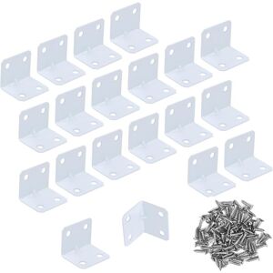 ZVD - Stainless Steel 90 Degree Right Angle Brackets - 20 Pack with Screws
