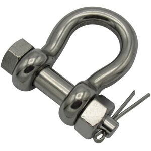 SECUREFIX DIRECT Stainless Steel Bow Shackle with Safety Pin 4 Ton 20MM (Marine Lifting Load Rated)
