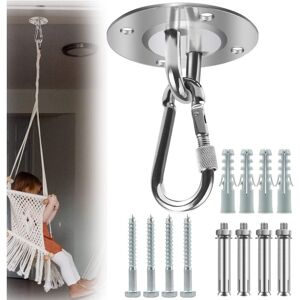 MEMKEY Stainless steel ceiling hook, ceiling mount, 500 kg load capacity, 180° rotatable suspension