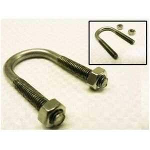 Securefix Direct - Stainless Steel u Bolt with 2 Hex Nuts M10 (110MM Boat Hose Pipe Tube Clamp)