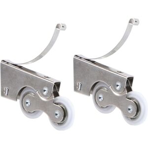 Cyslmuk - Stainless steel/titanium alloy two-wheel silent pulley for sliding wardrobe door