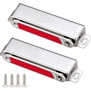 ZVD - Strong Magnet Cabinet Door 28 kg Magnetic Latch 2 Pack Stainless Steel Door Latch Magnetic Catch for Furniture Strong Powerful Magnet for