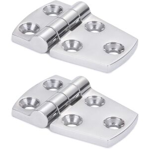 Linghhang - SUS316 2pcs 38mm x 57mm)Hardware Bracket Door Hinge Steel Heavy Duty Steel Boat Hinge Cabinet Platform Steel Hinge