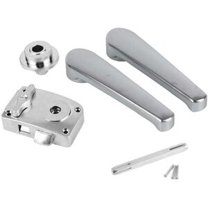 ZVD Toilet Door Lever Lock Set, Bathroom Handle Knob, Polished Chrome for RV Motorhome Yacht