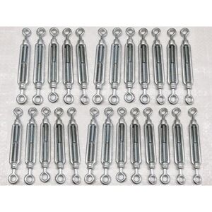 Securefix Direct - Turnbuckle Eye To Eye 33MM X25 (Heavy Duty Galv Straining Screw Wire Tensioner M33)