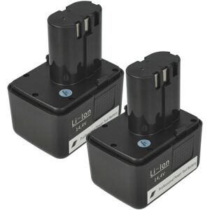 Vhbw - 2x Battery compatible with Würth ang 310, ang 14 Power Tools, Blind Rivet Setting Tool (2000 mAh, Li-Ion, 14.4 v)