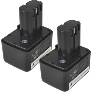 Vhbw - 2x Battery Replacement for Würth G14 for Power Tools, Blind Rivet Setting Tool (1500 mAh, Li-Ion, 14.4 v)