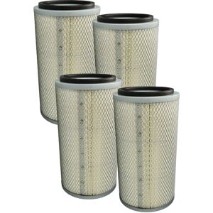 vhbw 4x Filter Cartridge compatible with Unicraft SSK 2.5, SSK 3, SSK 3.1, MSSG 105 A Sandblasting Cabinet - Paper Filter with Mesh Screen