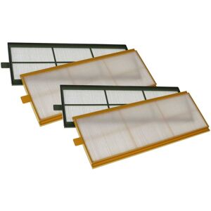 Air Filter Set compatible with Zehnder ComfoD 550 Ventilation Devices - G4 / F7 4-Part Kit, 50 x 16 x 1 cm Yellow Green White - Vhbw