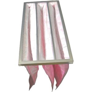 VHBW Hvac F7 Bag Filter for Air-Conditioner Unit, Ventilation System, hvac Applications, 28,7 x 59,2 x 36 cm, Neon Pink - Pocket Filter, ac Air Filte